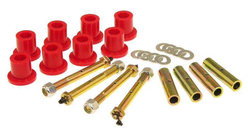 Prothane 87-96 Jeep YJ Front or Rear Frame Shackle Bushings - Red