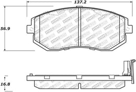 StopTech Street Select Brake Pads - Front - Corvette Realm