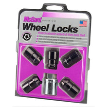 Load image into Gallery viewer, McGard Wheel Lock Nut Set - 5pk. (Cone Seat) M12X1.5 / 3/4 Hex / 1.46in. Length - Black - Corvette Realm