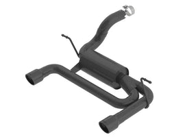Borla 18-25 Jeep Wrangler JL/JLU 3.6L 2DR/4DR ATAK SS Axle Back Black Coated Exhaust w/3.5in Tips
