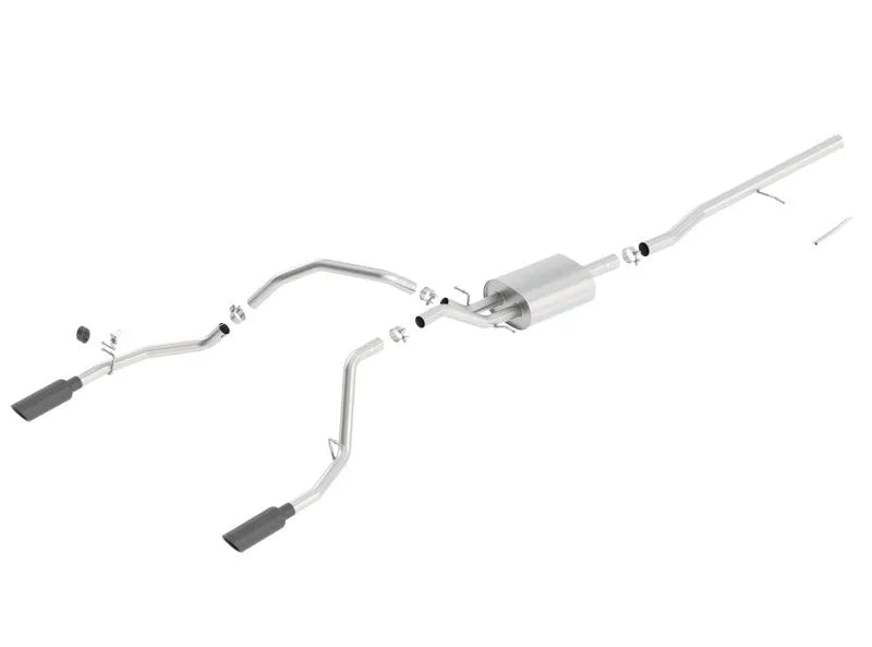 Borla 14-19 Silverado / Sierra Cat-Back Exhaust ATAK 1500 5.3L V8 AT/MT 2&4WD Ext Cab (78.7) WB - Black Chrome