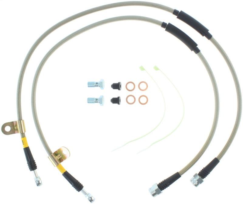 StopTech 00-06 Suburban 2500 2WD / 03-06 4WD / 03-07 Hummer H2 Stainless Steel Front Brake Line Kit - Corvette Realm