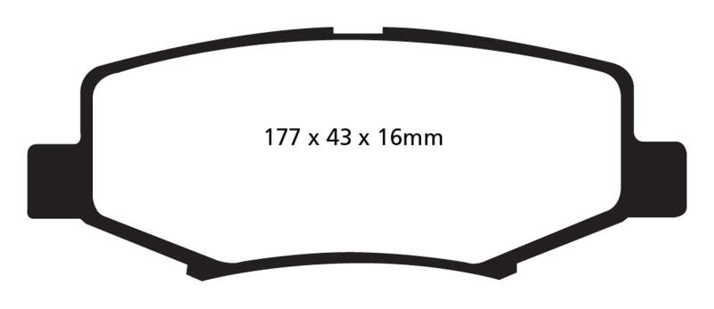 EBC 06-11 Dodge Nitro 3.7 Greenstuff Rear Brake Pads - Corvette Realm