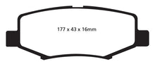 Load image into Gallery viewer, EBC 06-11 Dodge Nitro 3.7 Greenstuff Rear Brake Pads - Corvette Realm