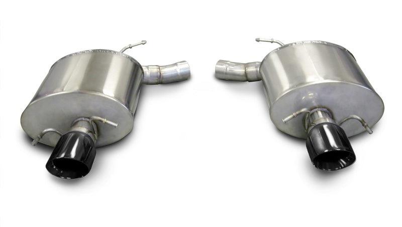 Corsa 09-13 Cadillac CTS Sedan V 6.2L V8 Black Sport Axle-Back Exhaust - Corvette Realm