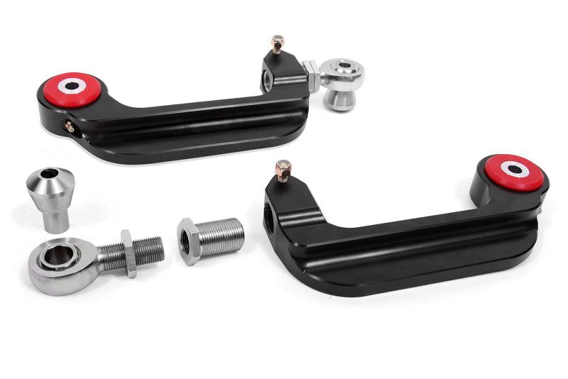 BMR 15-18 S550 Mustang Billet Aluminum Camber Links Adjustable (Poly/Rod ends) - Black Anodized - Corvette Realm