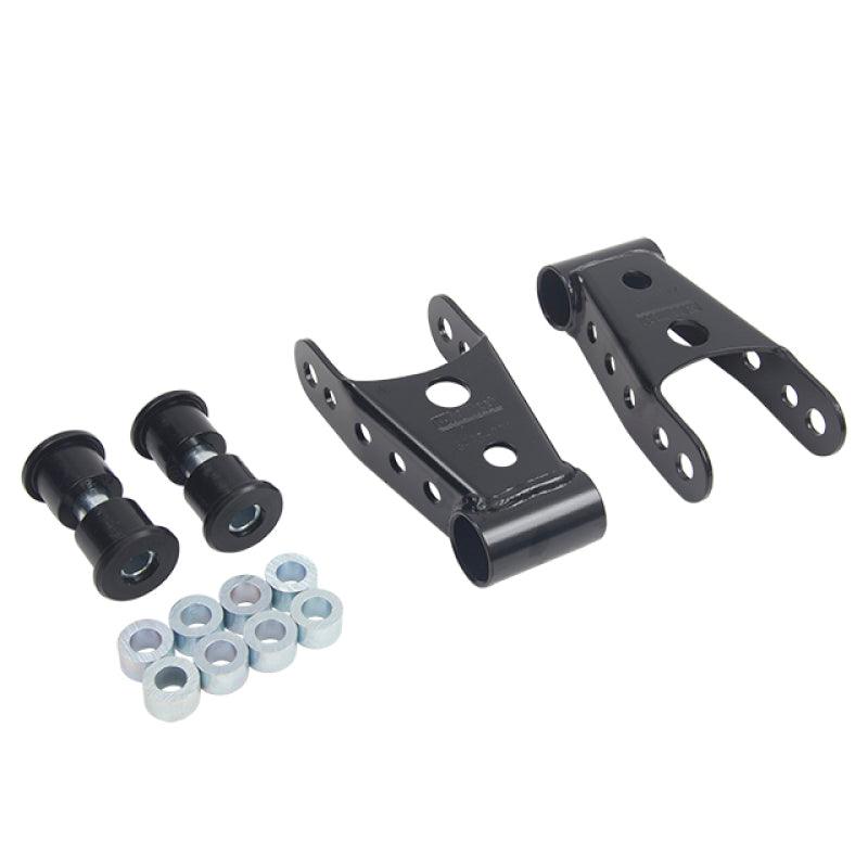 Belltech SHACKLE KIT 15-16 Ford F150 (All Cabs Short Bed Only) 4WD 1in / 2in Rear Drop - Corvette Realm