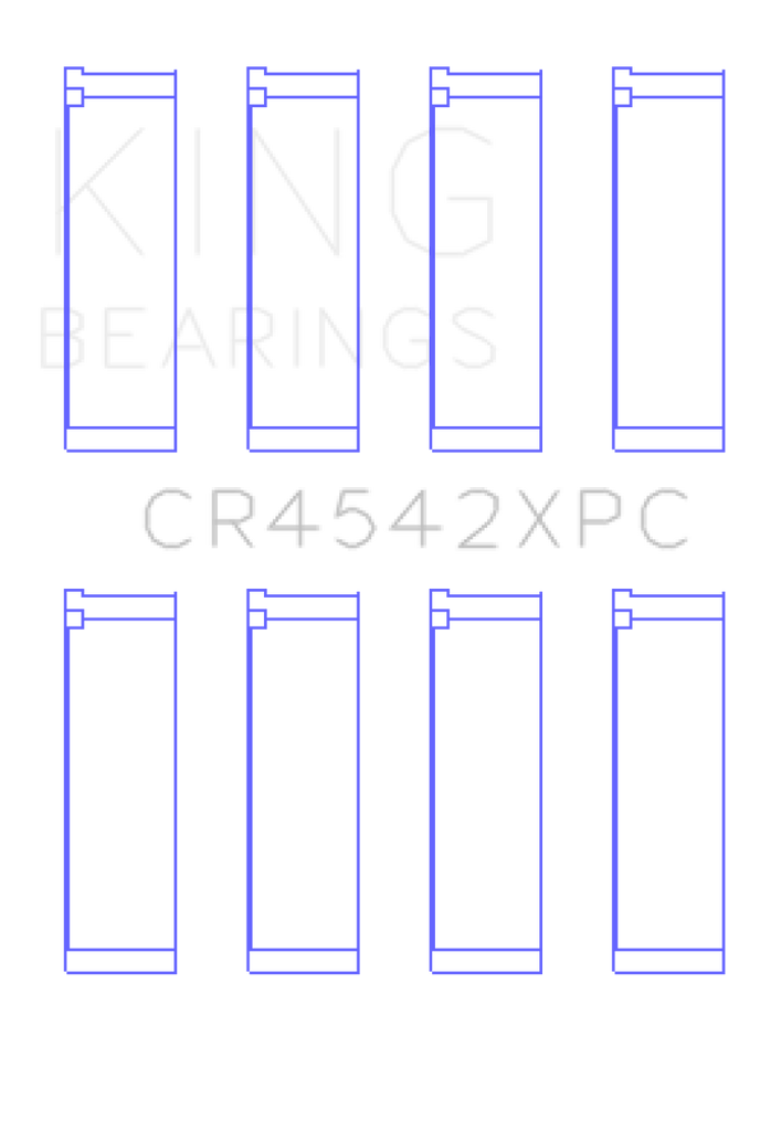 King Honda K-Series pMaxKote Performance Rod Bearing Set - Size +.026mm