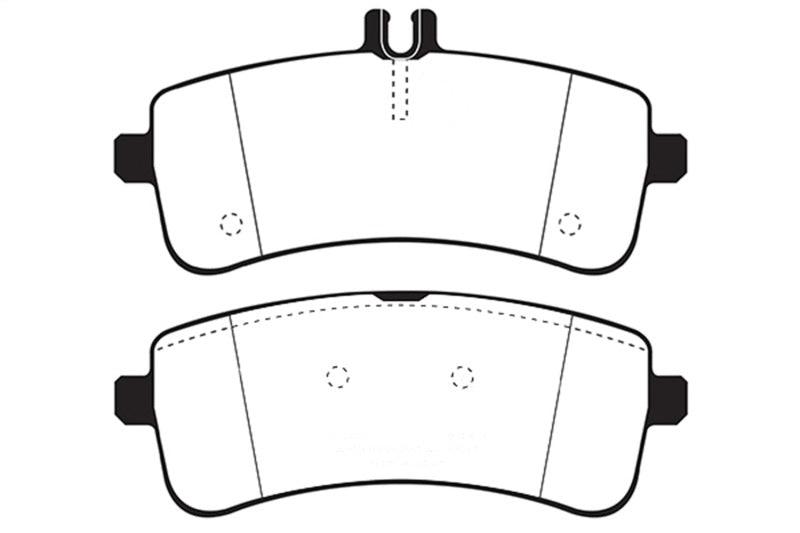 EBC 2015+ Mercedes-Benz C63 S AMG (W205) 4.0L Twin Turbo Redstuff Rear Brake Pads - Corvette Realm