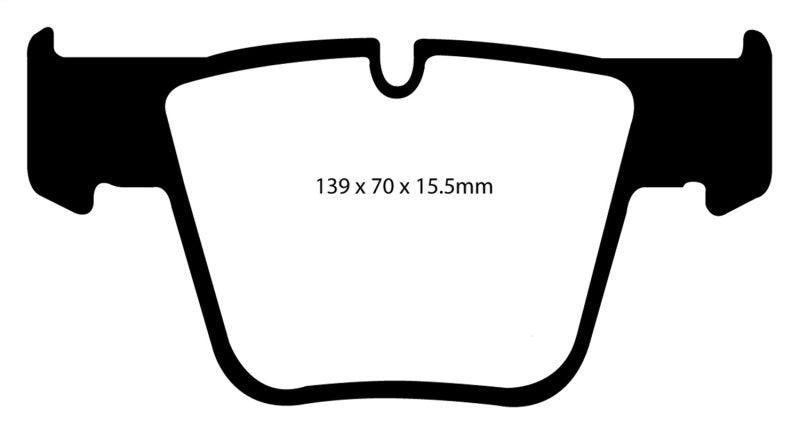 EBC 07-11 Mercedes-Benz CL63 AMG 6.2 Redstuff Front Brake Pads - Corvette Realm
