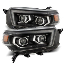 Load image into Gallery viewer, AlphaRex 10-13 Toyota 4Runner PRO-Series Projector Headlights Plank Style Black w/Seq Signal/DRL - Corvette Realm