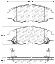 Load image into Gallery viewer, StopTech Performance 98-02 Honda Accord Coupe/Sedan 4cyl Rear Drum/Disc Front Brake Pads - Corvette Realm