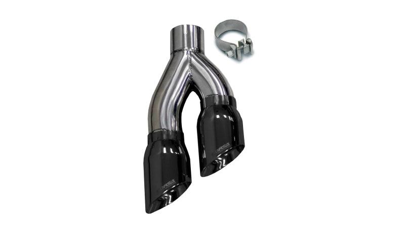 Corsa Universal Stainless Steel Exhaust Single Side Exit w/ 4in Black PVD Pro-Series Tip - Corvette Realm