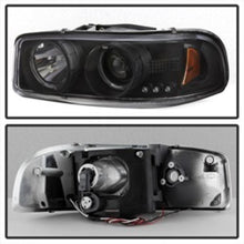 Load image into Gallery viewer, Spyder GMC Sierra 1500/2500/3500 99-06 Projector Headlights LED Halo LED Black PRO-YD-CDE00-HL-BK - Corvette Realm