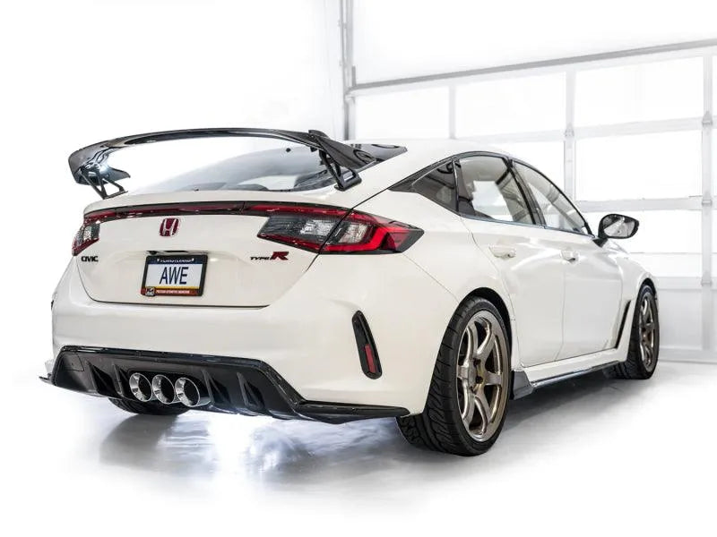 AWE Tuning 2023 Honda Civic Type R FL5 Touring Edition Exhaust w/ Triple Chrome Silver Tips - Corvette Realm