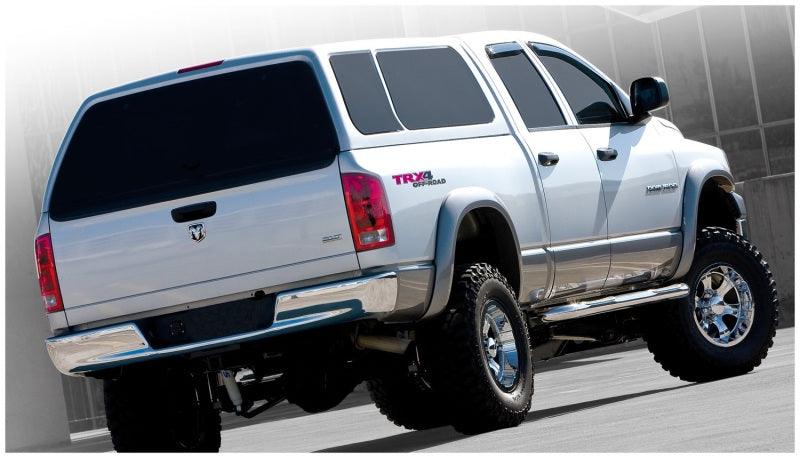 Bushwacker 02-08 Dodge Ram 1500 Fleetside Extend-A-Fender Style Flares 4pc 78.0/96.0in Bed - Black - Corvette Realm