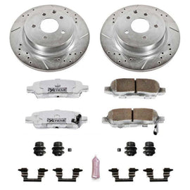 Power Stop 08-12 Infiniti EX35 Rear Z26 Street Warrior Brake Kit - Corvette Realm