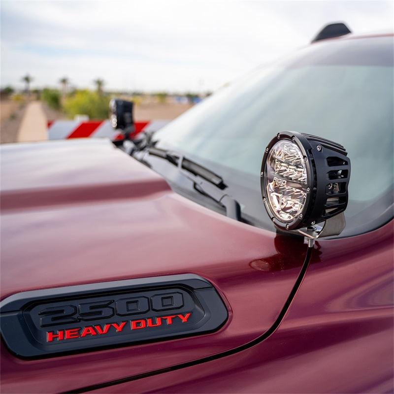 Rigid Industries 2019+ Dodge Ram 2500/3500 A-Pillar LED Light Mounts - Corvette Realm