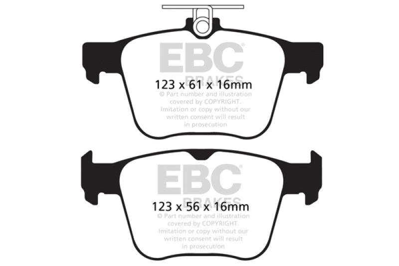 EBC 14-20 Audi S3 2.0 Turbo Redstuff Rear Brake Pads - Corvette Realm