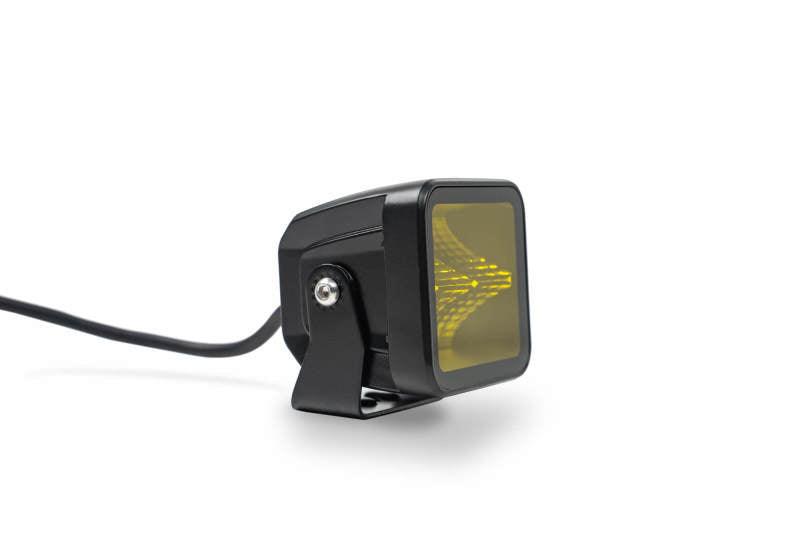 DV8 Offroad 3in Elite Series LED Amber Pod Light - Corvette Realm