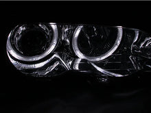 Load image into Gallery viewer, ANZO 2000-2003 BMW 3 Series E46 Projector Headlights w/ Halo Chrome