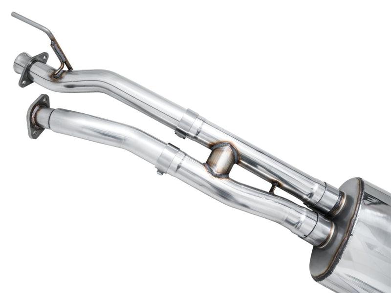 AWE 16-22 Toyota Tacoma 0FG Catback Exhaust w/ BashGuard - Dual Diamond Black Tips - Corvette Realm