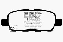 Load image into Gallery viewer, EBC 10-13 Infiniti FX35 3.5 Greenstuff Rear Brake Pads - Corvette Realm