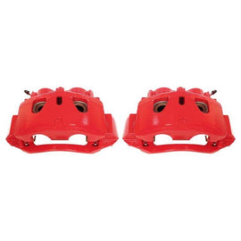 Power Stop 11-19 Chevrolet Silverado 2500 HD Front Red Calipers w/Brackets - Pair - Corvette Realm