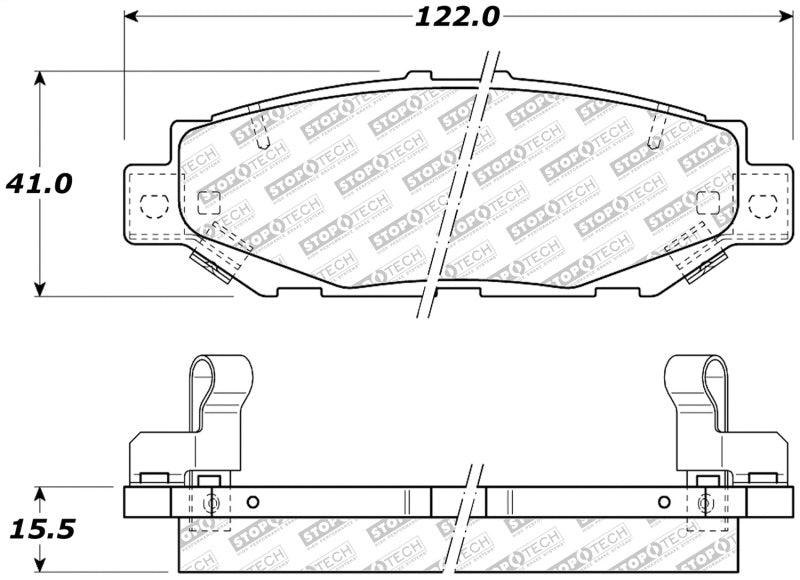 StopTech 92-00 Lexus GS300 Street Select Rear Brake Pads - Corvette Realm