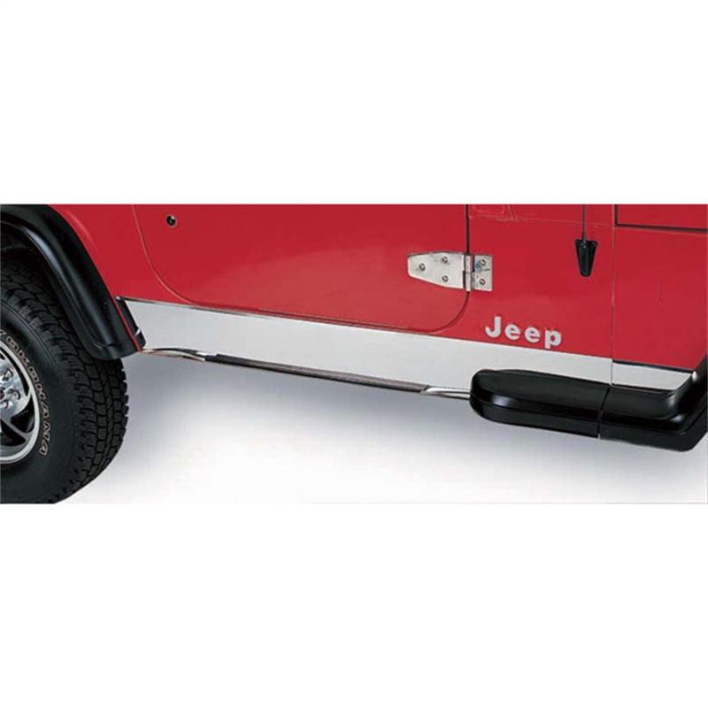 Rugged Ridge 97-06 Jeep Wrangler TJ Stainless Steel Rocker Panel Cover - Corvette Realm