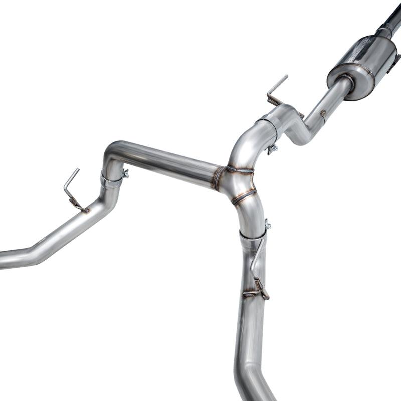 AWE Tuning 2021+ Ford F-150 Tremor (w/ Bumper Cutouts) 0FG Non-Resonated Catback -Diamond Black Tips - Corvette Realm