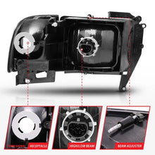 Load image into Gallery viewer, ANZO 1994-2001 Dodge Ram Crystal Headlights Black - Corvette Realm