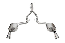 Corsa 2024 Ford Mustang GT Xtreme Cat-Back Exhaust Sys. 3.0in Dual Rear Exit w/4.5in Pro Series Tips - Corvette Realm