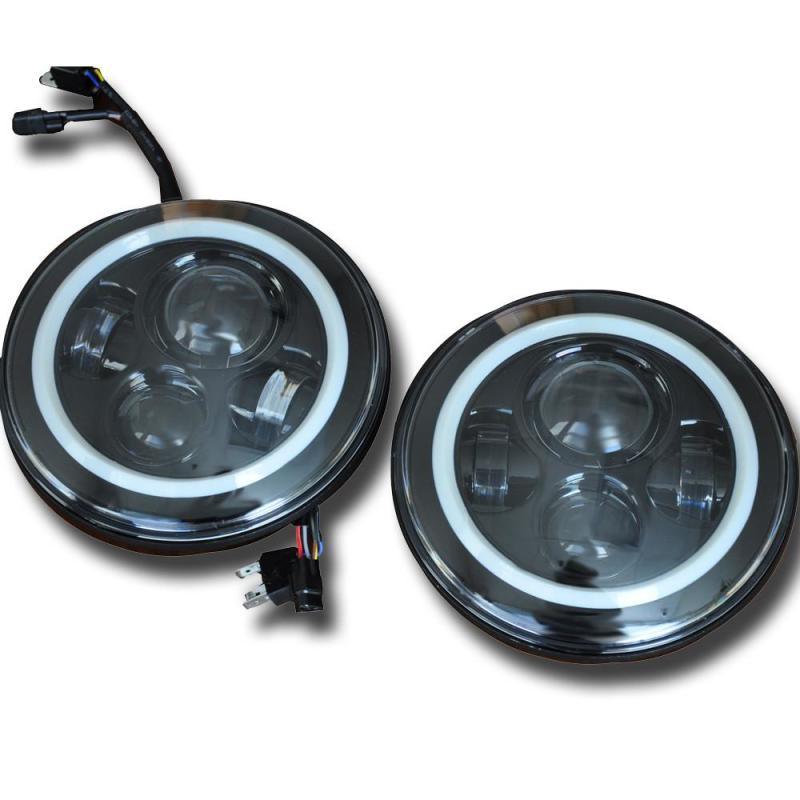 DV8 Offroad 07-18 Jeep Wrangler JK LED Projector Headlights - Corvette Realm