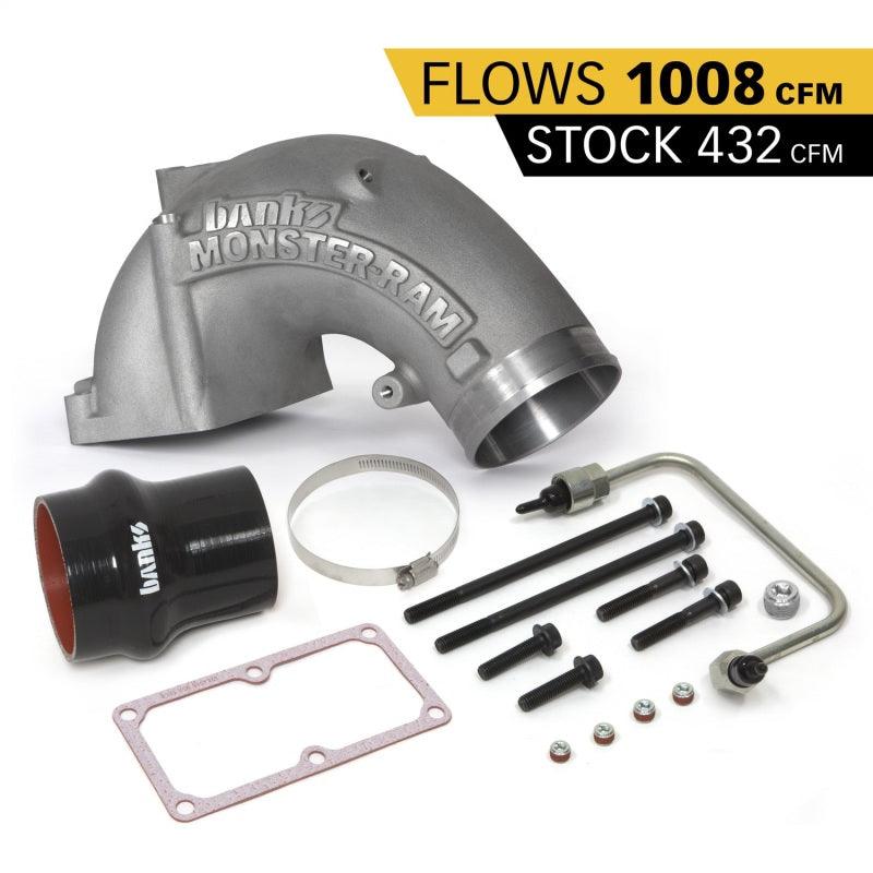 Banks Power 07.5-17 Ram 2500/3500 6.7L Diesel Monster-Ram Intake System w/ Fuel Line 4in Natural - Corvette Realm