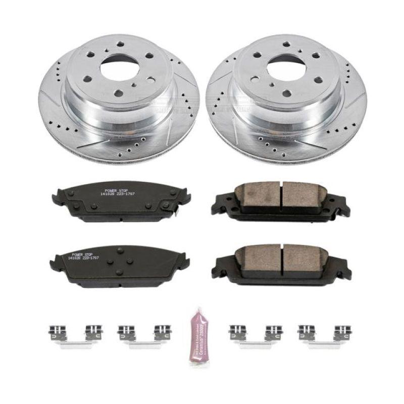 Power Stop 15-19 Cadillac Escalade Rear Z23 Evolution Sport Brake Kit - Corvette Realm