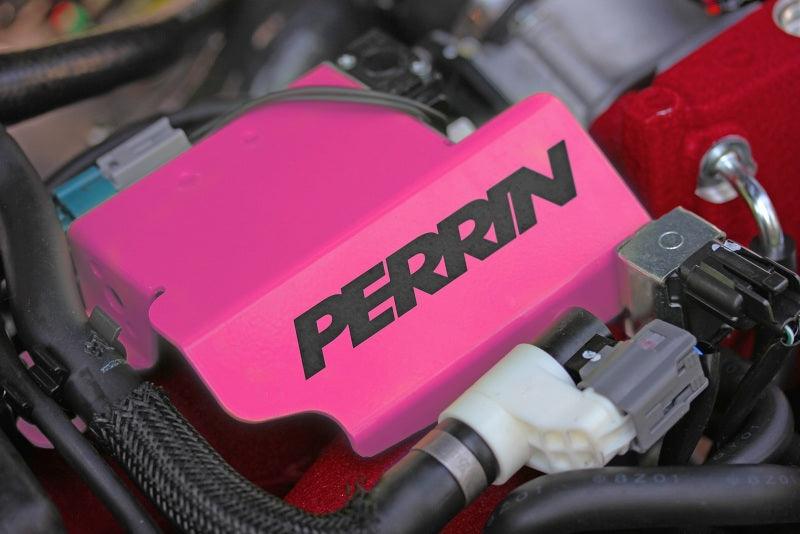 Perrin 2008+ STI Boost Control Solenoid Cover (Cartridge Type EBCS) - Hyper Pink - Corvette Realm