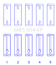 Load image into Gallery viewer, King Mazda B6/B6-T/ZM/B3/B5 Main Bearing Set - Size +0.25mm