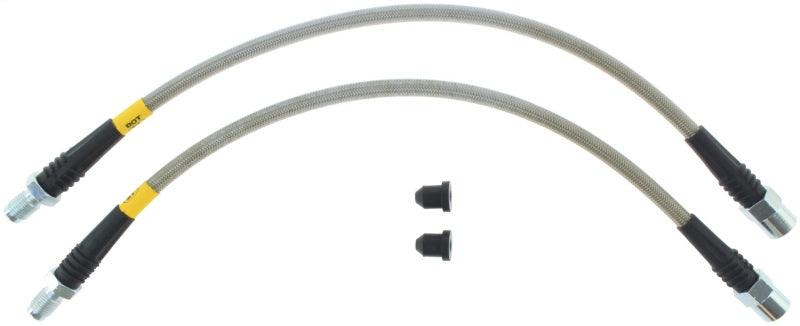 StopTech 93-97 Volvo 850 / 92-95 Volvo 940 Stainless Steel Front Brake Lines - Corvette Realm