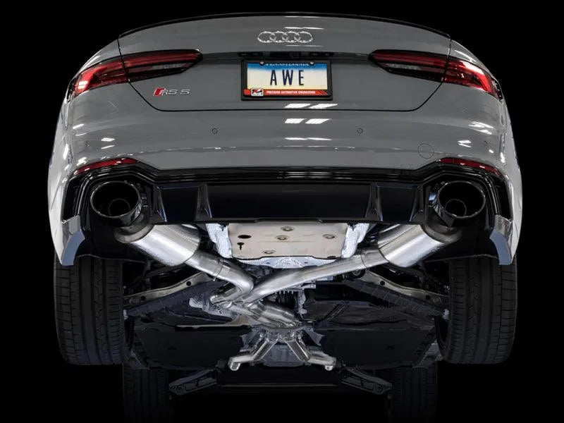 AWE Tuning Audi B9 RS5 Touring Edition Exhaust - w/ Diamond Black RS Tips - Corvette Realm