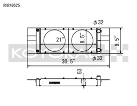 Koyo Honda Universal Pocket Radiator