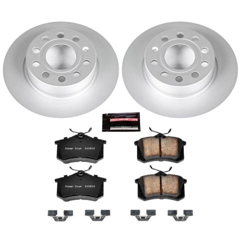 Power Stop 10-13 Audi A3 Rear Z23 Evolution Sport Coated Brake Kit - Corvette Realm