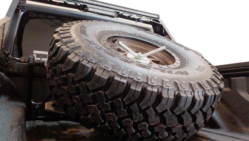 DV8 Offroad 2019+ Jeep Gladiator In-Bed Adjustable Tire Carrier - Corvette Realm