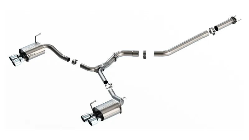 Borla 22-25 Subaru WRX 2.4L Turbo AT/MT AWD S-Type Catback Exhaust Polished Tips