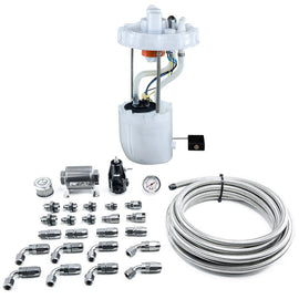 DeatschWerks 12-15 Honda Civic Si/13-15 Acura ILX DW400 Pump Module & Return Kit w/CPE Fuel Lines - Corvette Realm