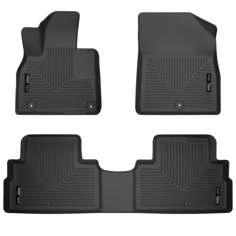 Husky Liners 20-22 Hyundai Palisade Weatherbeater Black Front & 2nd Seat Floor Liners - Corvette Realm