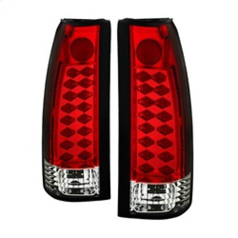 Spyder Chevy C/K Series 1500 88-98/Blazer 92-94 LED Tail Lights Red Clear ALT-YD-CCK88-LED-RC - Corvette Realm