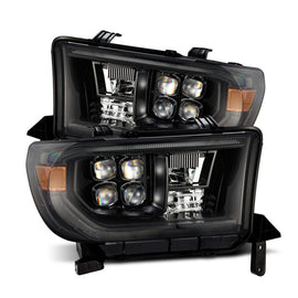 AlphaRex 07-13 Toyota Tundra NOVA LED Proj Headlights Alpha-Black w/Activ Light/Seq Signal/DRL - Corvette Realm