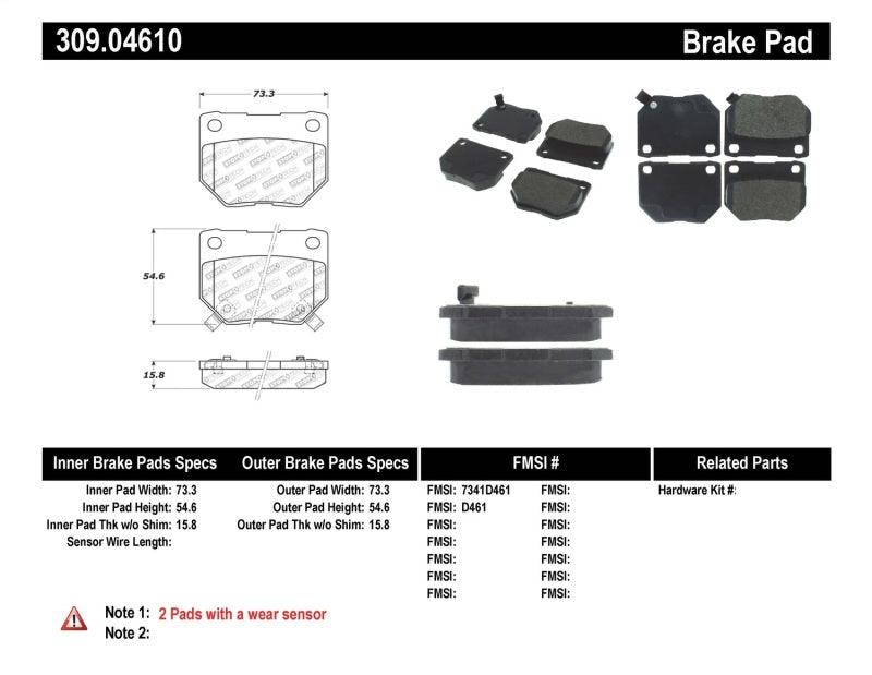 StopTech Performance 06-07 WRX Rear Brake Pads - Corvette Realm