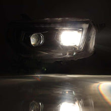 Load image into Gallery viewer, AlphaRex 10-13 Toyota 4Runner PRO-Series Projector Headlights Plank Style Black w/Seq Signal/DRL - Corvette Realm